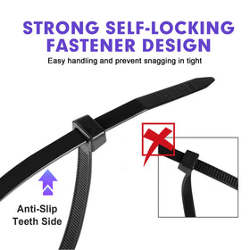 RAZCC ties bundling cables neatly for tidier cable management