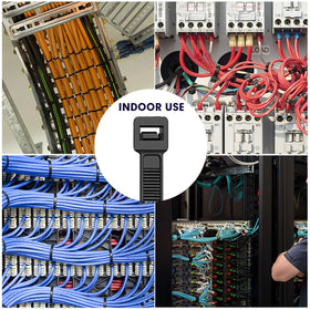 RAZCC zip ties quick-lock design secures fasteners safely.
