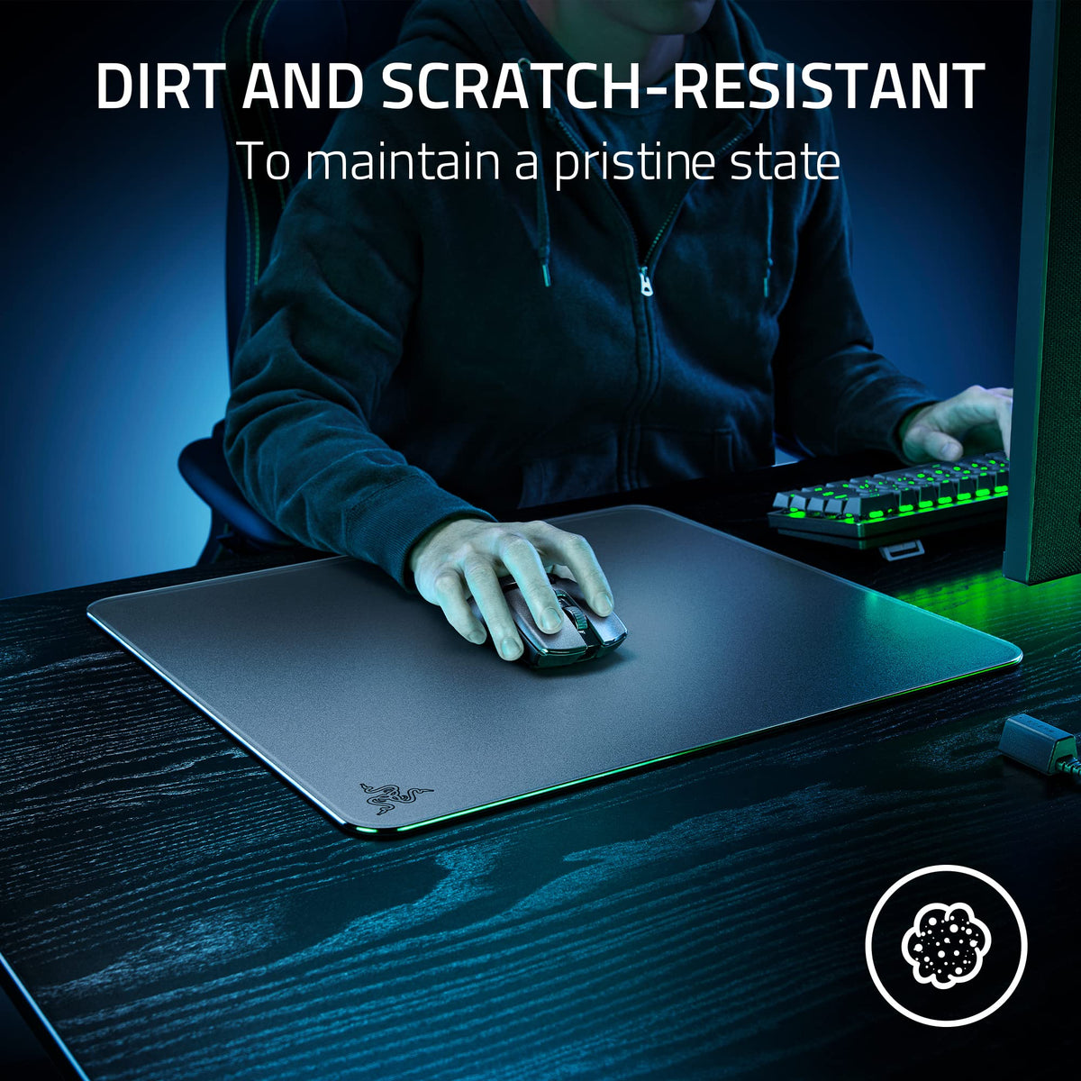 Razer Atlas anti-slip base prevents slipping during intense gameplay