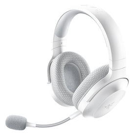 Razer Barracuda X Mercury front view showing sleek portable headset for home and travel.