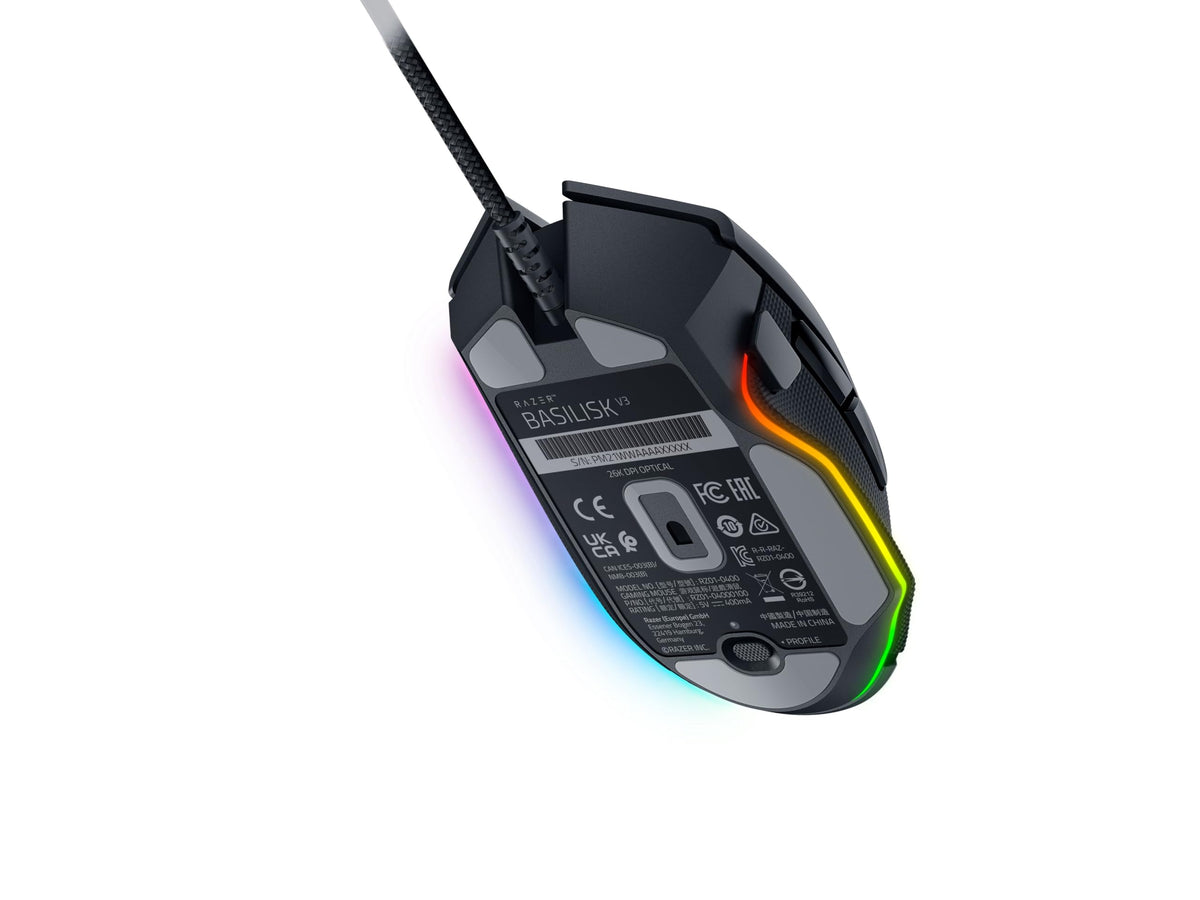 Razer Basilisk V3 vivid Chroma RGB underglow for personalized lighting