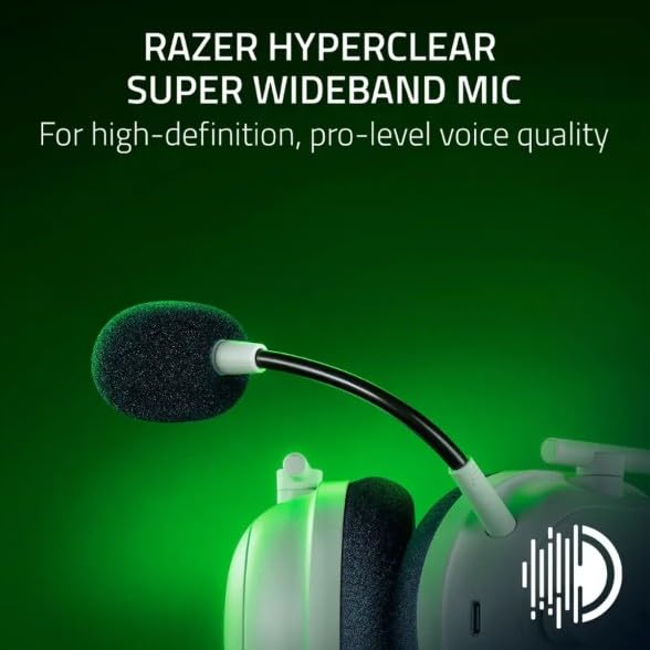 Razer BlackShark V2 Pro super wideband mic captures clear voice details for teammates