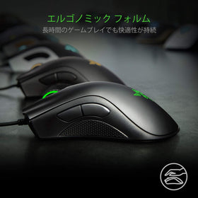 Razer DeathAdder Essential buttons close-up emphasizes smooth actuation and reliable clicks