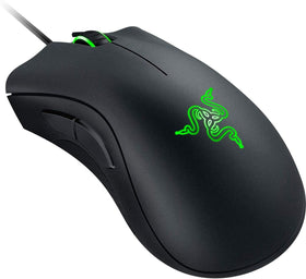 Razer DeathAdder Essential front view shows ergonomic shape for comfortable long sessions