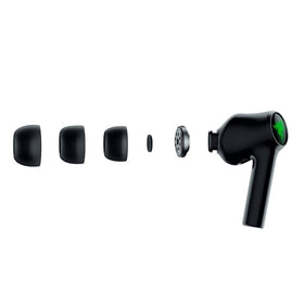 Razer Hammerhead active noise cancellation reduces ambient distractions during travel.
