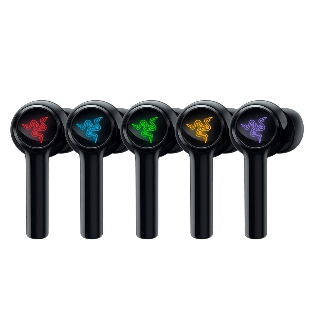 Razer Hammerhead chroma lighting enhances style during gaming sessions.