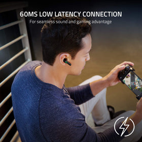 Razer Hammerhead Pro Gaming Mode delivers 60 ms low-latency audio for responsive gameplay.