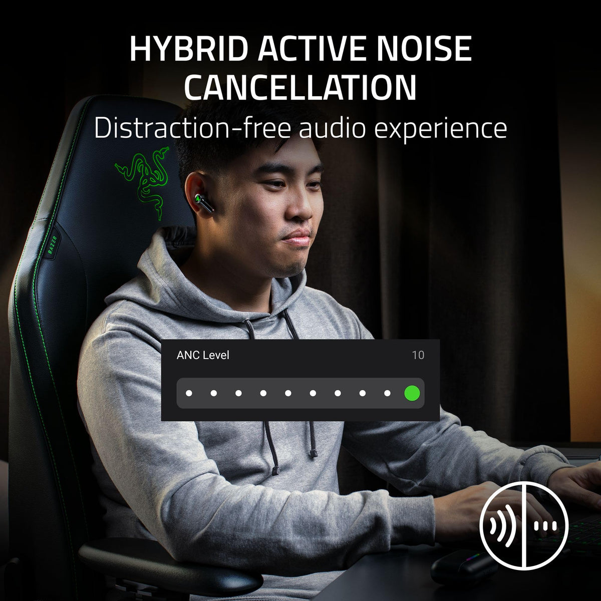 Razer Hammerhead V3 HyperSpeed ANC blocks ambient noise for focused play