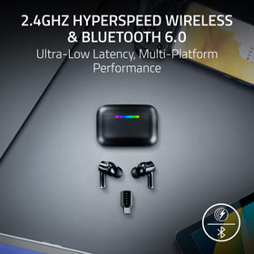 Razer Hammerhead V3 HyperSpeed earbuds showcase compact wireless design for portable gaming