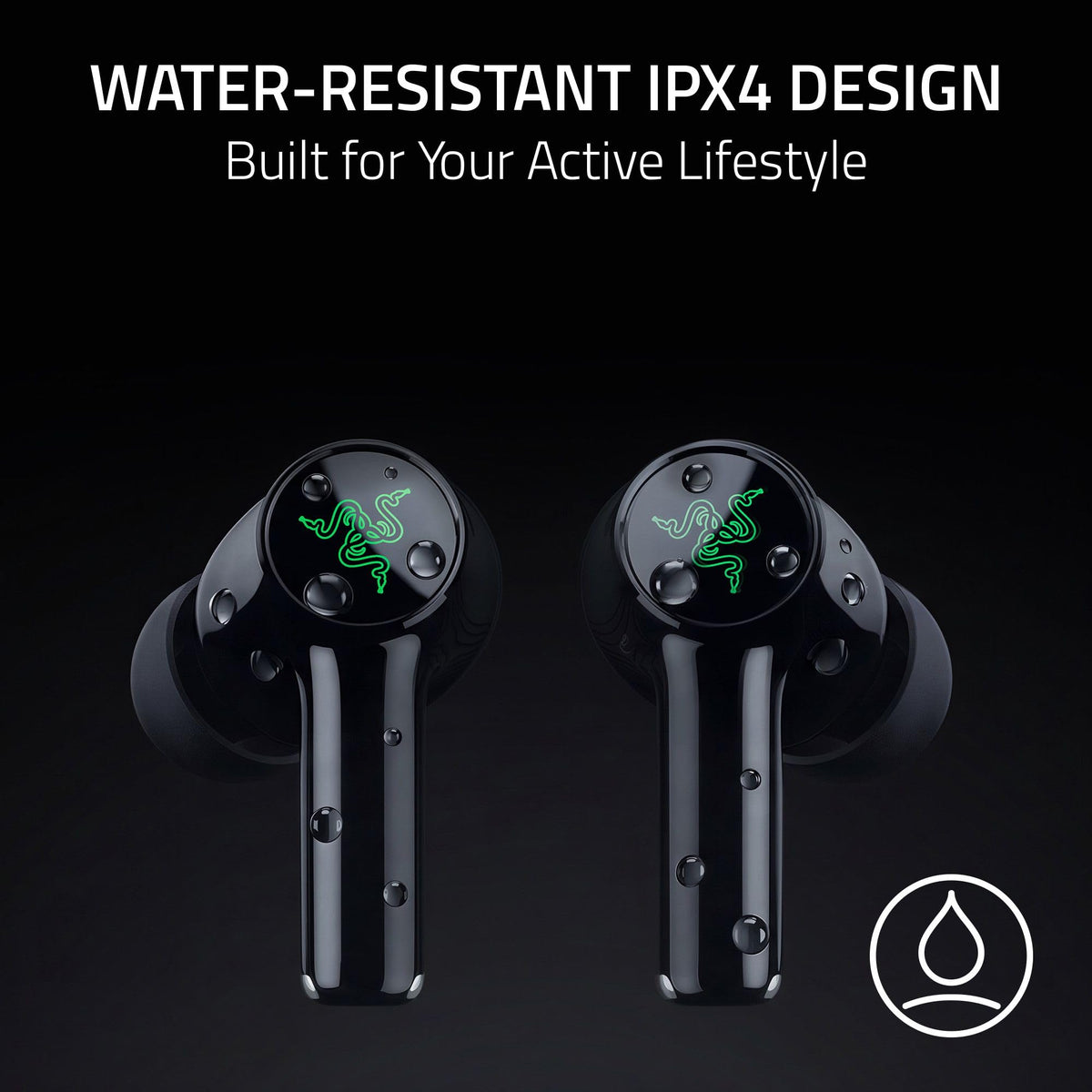 Razer Hammerhead V3 X touch controls in action for quick adjustments.