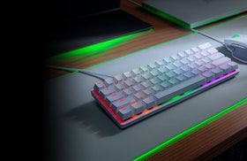Razer Huntsman Mini doubleshot PBT keycaps texture resisting oils for longevity