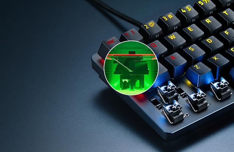 Razer Huntsman Mini per-key RGB lighting vibrant colors for immersive setups