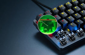 Razer Huntsman Mini per-key RGB lighting vibrant colors for immersive setups