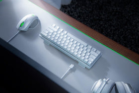 Razer Huntsman Mini linear optical switch close detail enabling faster actuation