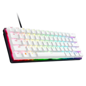Razer Huntsman Mini matte aluminum top frame close-up offering durable build