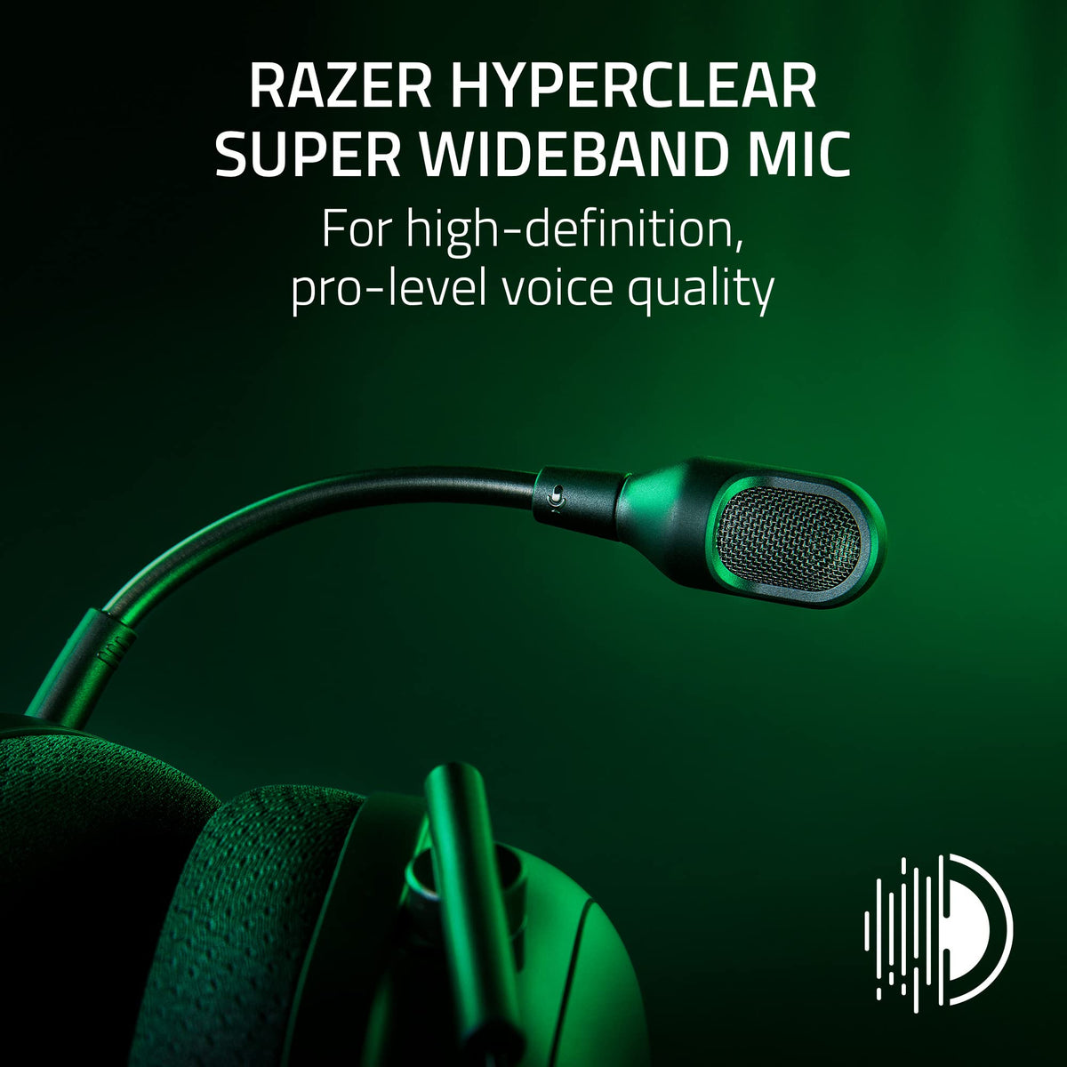 Razer Hyperspeed wireless technology provides low-latency gaming and reliable sound sync.