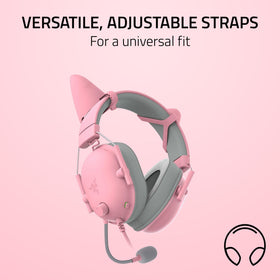 Razer Kitty Ears V2 lightweight silicone ears reduce fatigue during long gaming sessions.