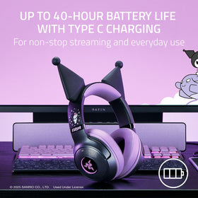 Razer Kraken Kitty V2 BT USB-C charging for quick top-ups