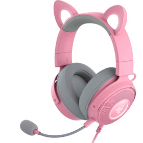 Razer Kraken Kitty V2 Pro with interchangeable ears for personalized style and mood.