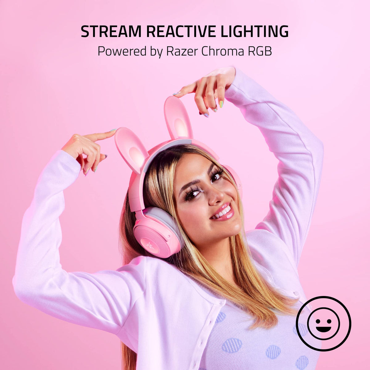 Kraken Kitty V2 Pro stream-reactive lighting enhances immersion during play.