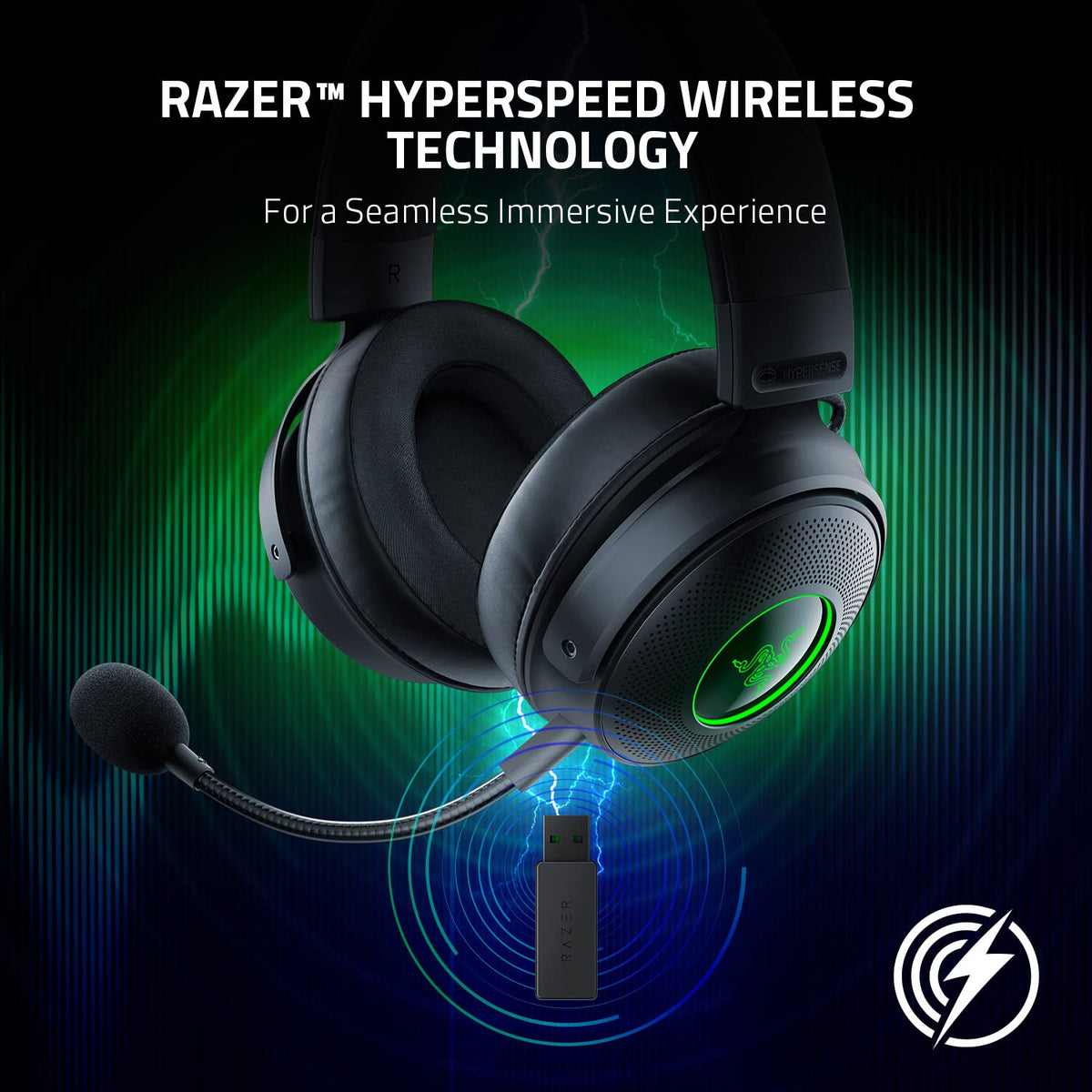 Razer Kraken V3 Pro memory foam cushions for lasting comfort and isolation.