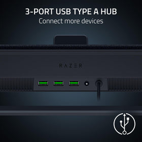 Razer laptop cooling pad magnetic frames demonstrate adjustable size fit.