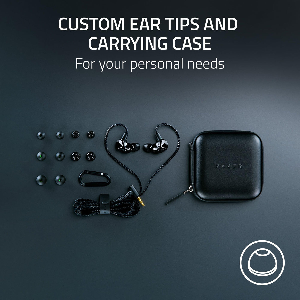Razer Moray balanced armature and dynamic drivers for crisp highs and strong bass