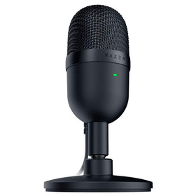 Razer Seiren Mini grille close-up highlighting capsule detail and noise isolation