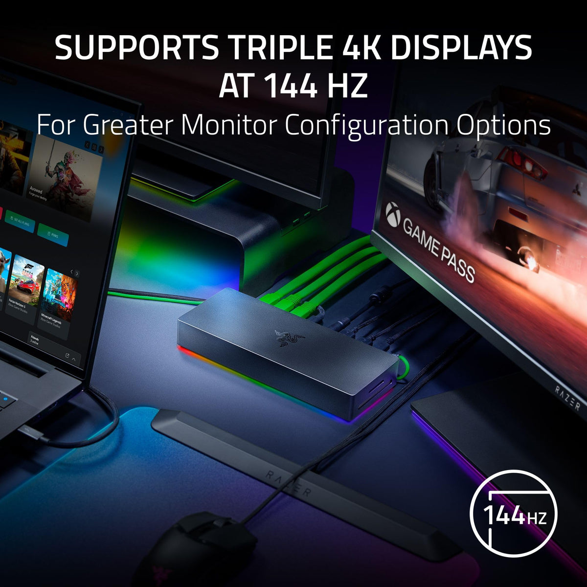 Razer Thunderbolt 5 Dock enabling 8K at 60 Hz via a single connection