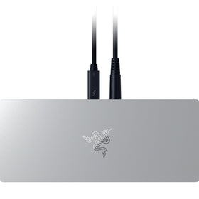 Razer Thunderbolt 5 Dock front I/O panel with quick-access ports for peripherals