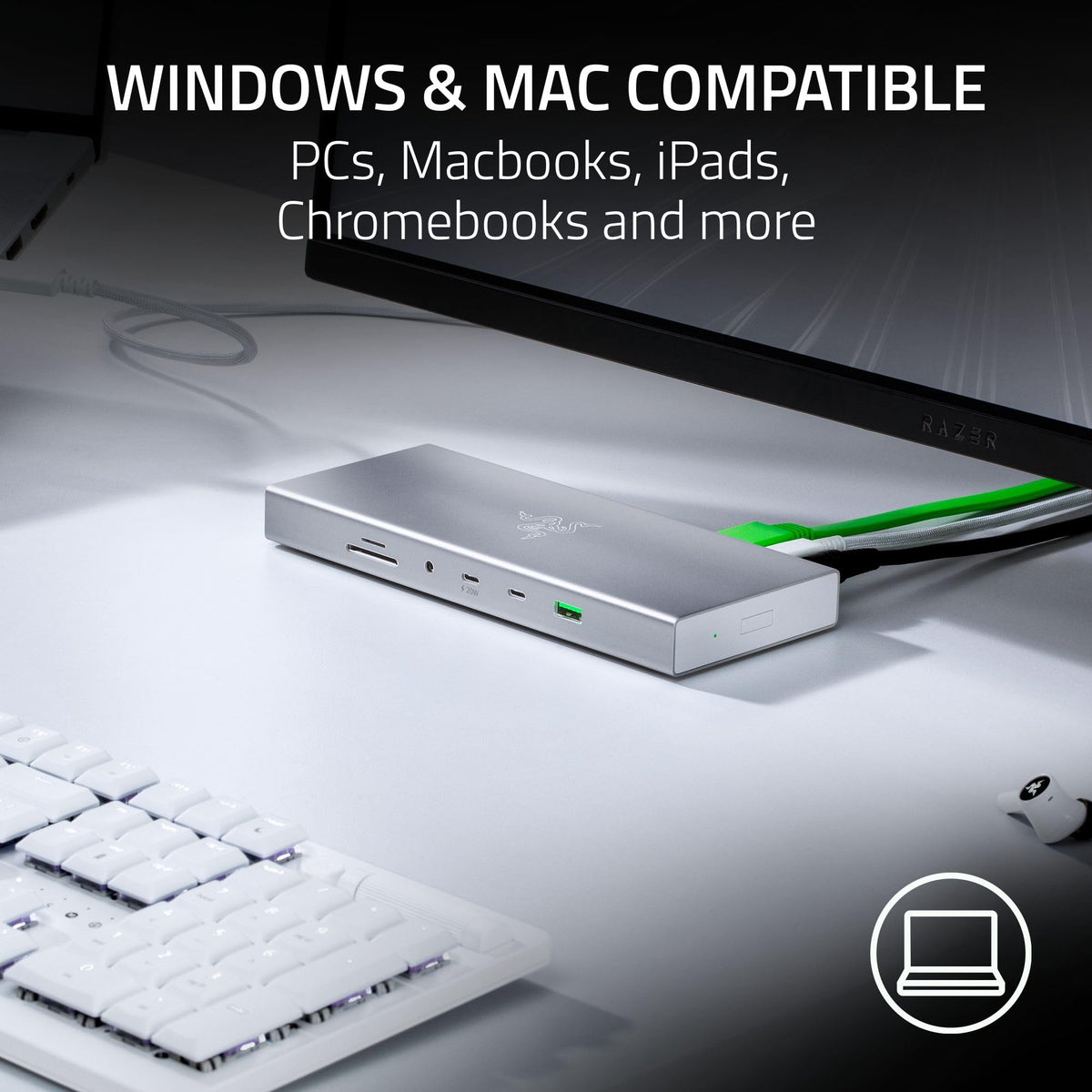 Razer USB 4 Dock helps reduce desk clutter with 14 ports