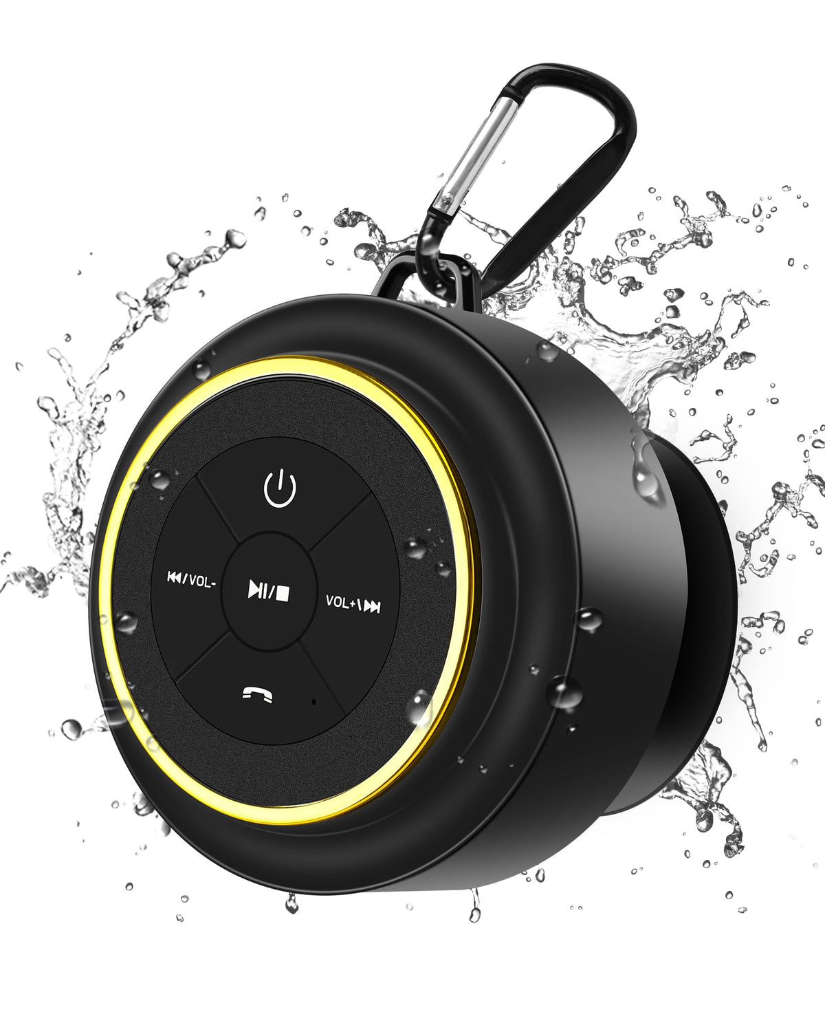 Razobws Bluetooth shower speaker IP67 floating for pool and shower use.