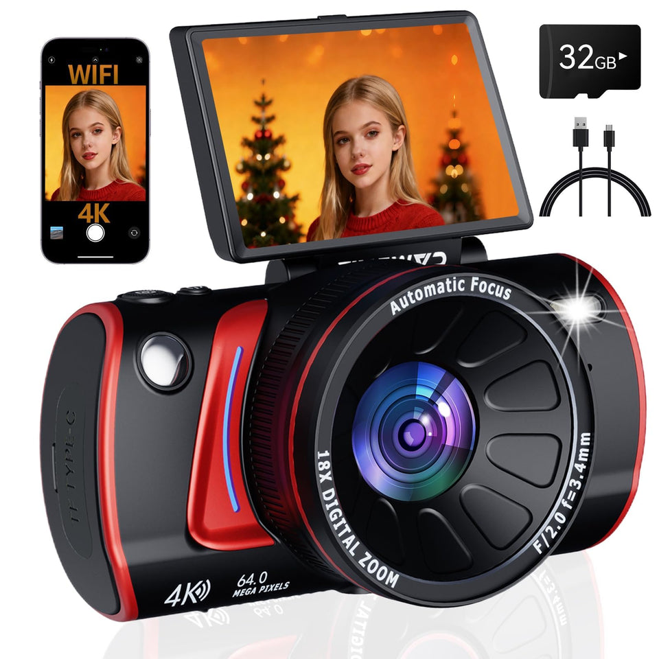 RAZPLYN camera front body showing controls and LCD—clear handling advantage