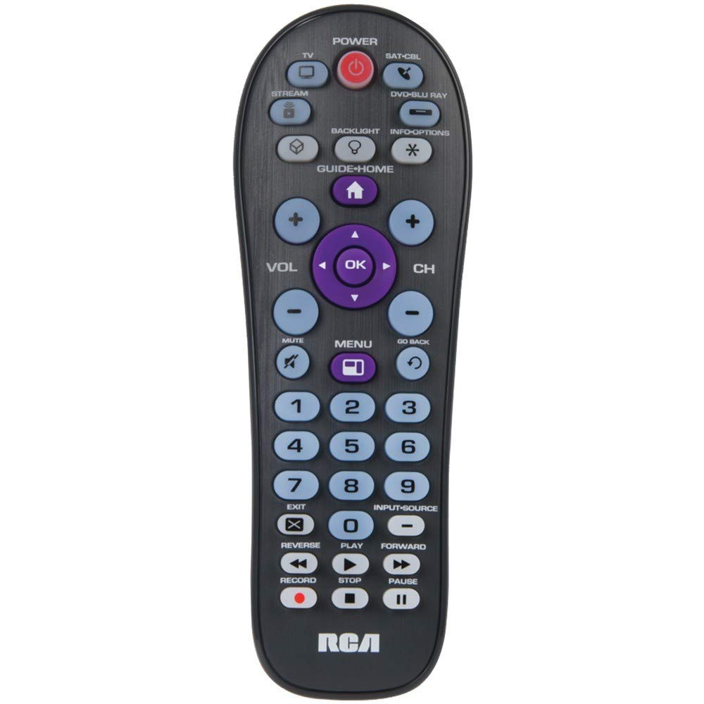 RCA big-button universal remote for streaming and TV control across devices
