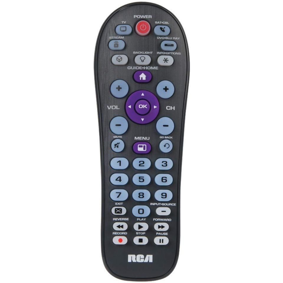 RCA big-button universal remote for streaming and TV control across devices