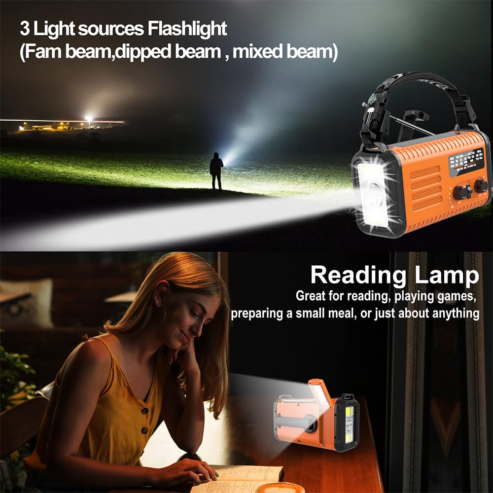 Rckskaya flashlight and flip-up reading lamp delivering bright, long-lasting light
