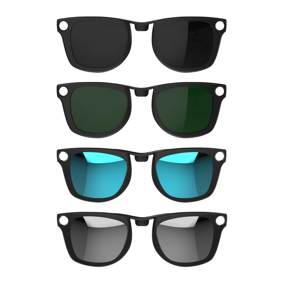 RCstyle HiBloks polarized clip-on for Ray-Ban Meta Wayfarer Gen 2 enhances outdoor clarity