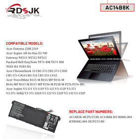 RDSJ top label detail with voltage and capacity for correct compatibility
