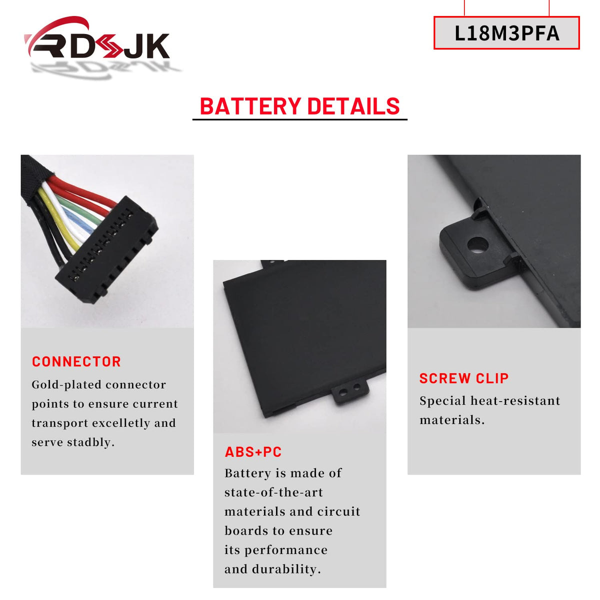 RDSJ battery next to ruler showing size and scale for installation clarity