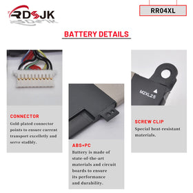 RDSJ RR04XL installed inside HP Spectre x360 13 demonstrating easy swap and reliable power