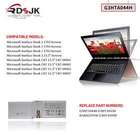 RDSJK side profile of battery illustrating slim two-cell design for space-saving