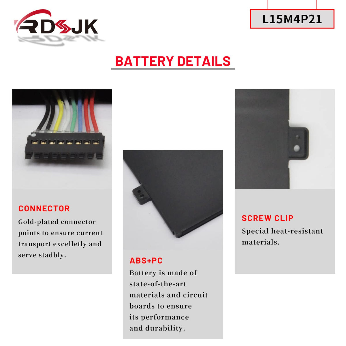 RDSJK battery capacity sticker 78Wh visible for longer unplugged runtime
