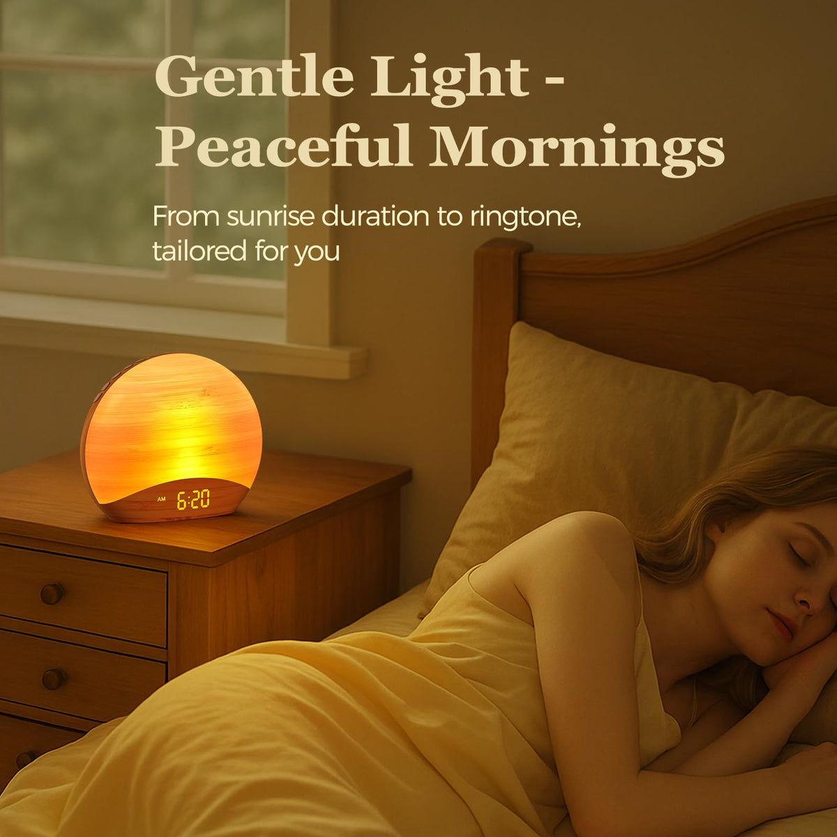 REACHER nightlight showing eight color options and soft glow to create cozy atmosphere