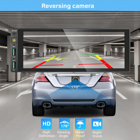 REAKOSOUND backup camera view displaying clear reverse guidance for safer parking