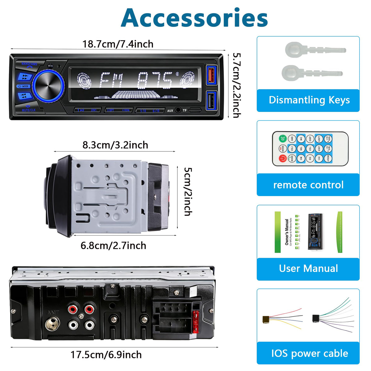 REAKOSOUND display and buttons detail for clear operation and navigation