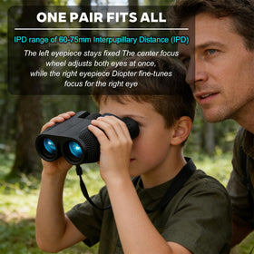 Realis 10x25 binoculars stay reliable in wet conditions with waterproof, anti-fog protection.