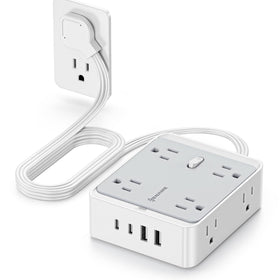 Realmade 33W fast charging extension cord with USB ports for multiple devices