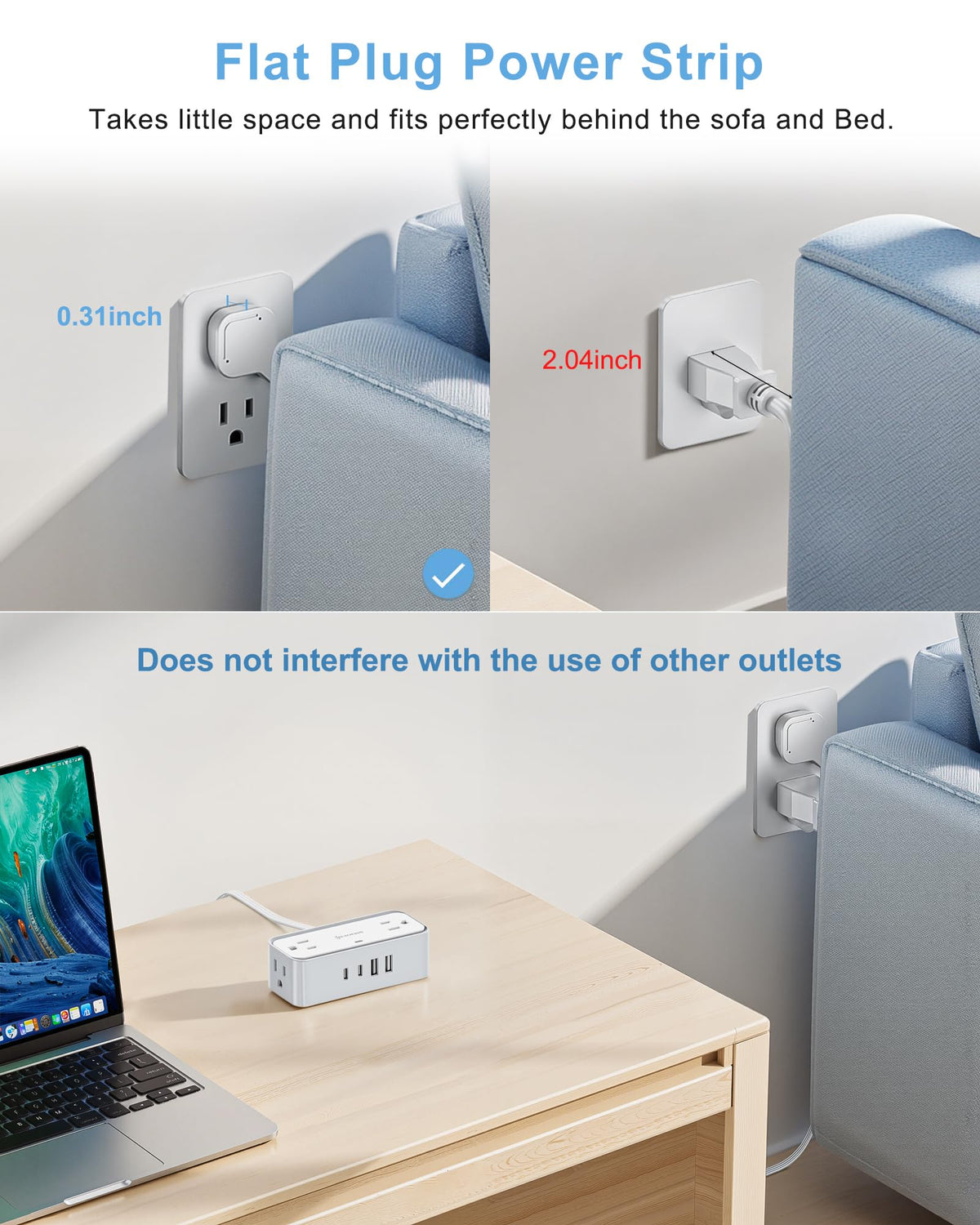 Realmade 950 Joules surge protection keeps devices safer from spikes