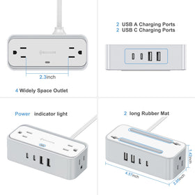 realmade close-up of AC and USB ports highlighting easy access and speed