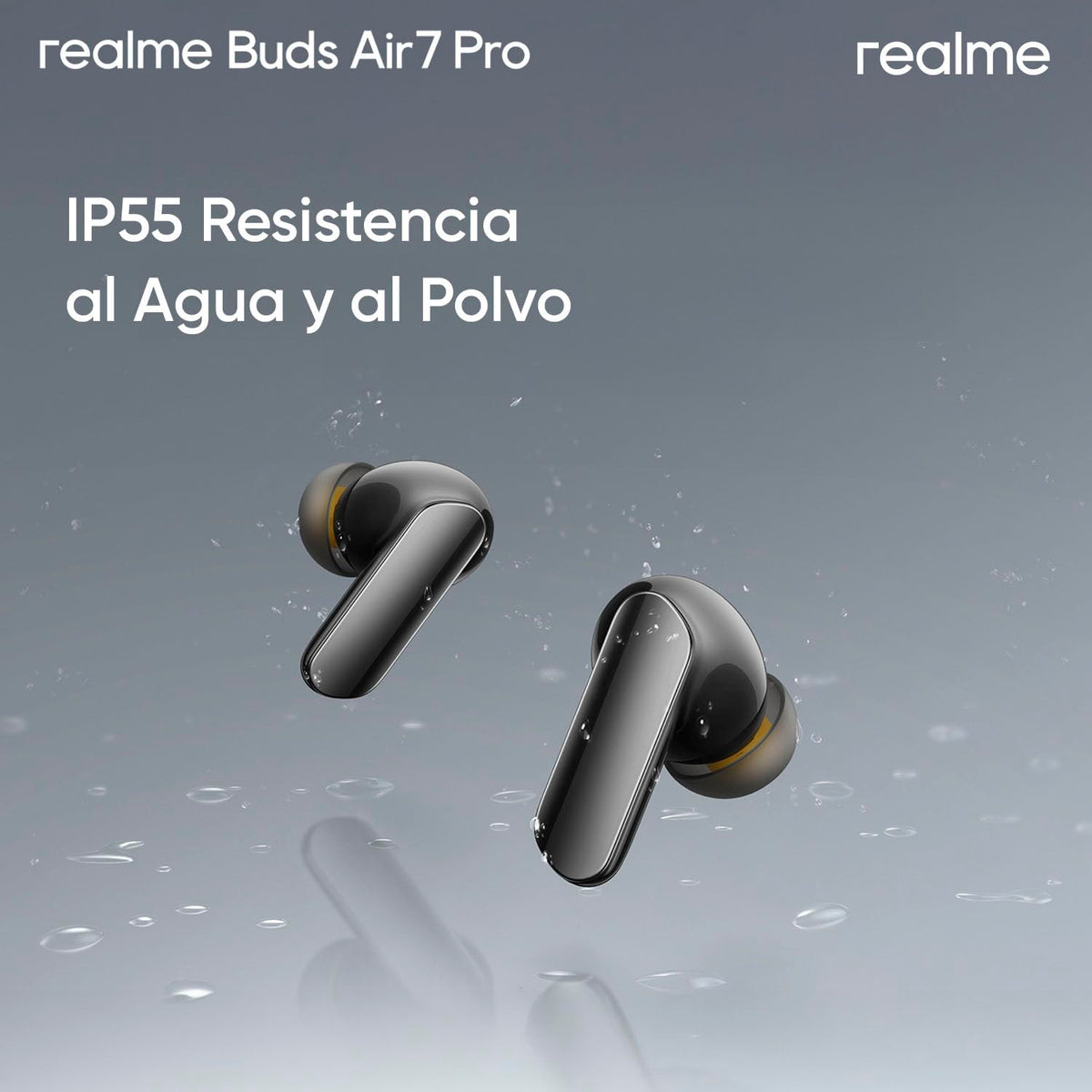 Realme Buds Air 7 Pro green in-use for comfortable all-day listening during commutes.